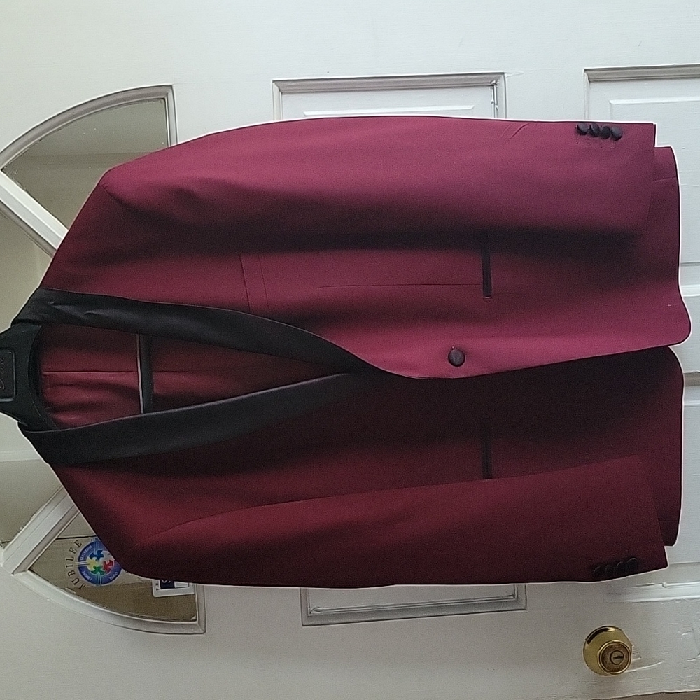Mens Formal Blazer (Burgundy)(Slim fitted)
